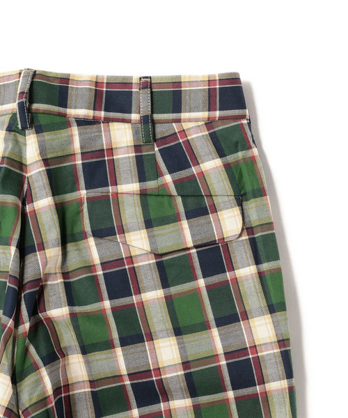 BARRY BRICKEN(バリーブリッケン)の「SHIPS×BARRY BRICKEN: マドラスチェック トラウザーズパンツ(スラックス・メンズ・グリーン・SMALL/MEDIUM/LARGE)」の6枚目の写真
