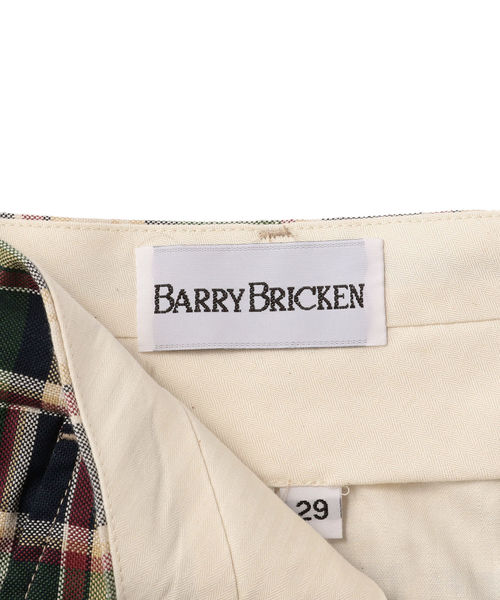 BARRY BRICKEN(バリーブリッケン)の「SHIPS×BARRY BRICKEN: マドラスチェック トラウザーズパンツ(スラックス・メンズ・グリーン・SMALL/MEDIUM/LARGE)」の9枚目の写真