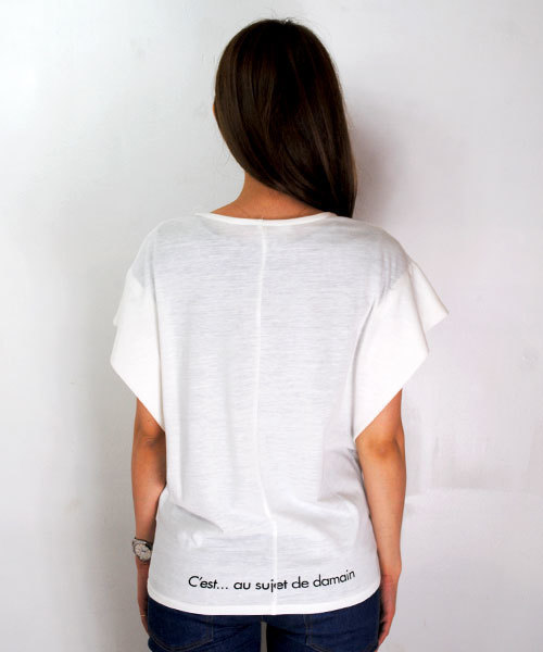 SILAS(サイラス)の「S/S BIG TOP FLORA(Tシャツ/カットソー・レディース・ホワイト/グレー・ONE SIZE)」の7枚目の写真