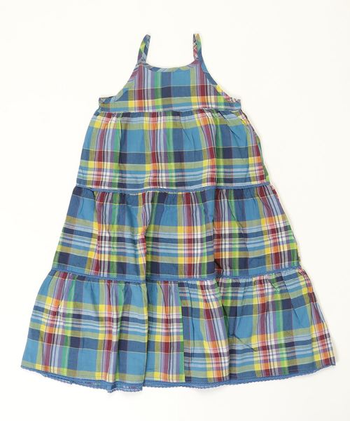 RUGGEDWORKS（ラゲッドワークス）の「マドラスチェックロングドレス（その他パンツ・キッズ・ブルー/ピンク・140cm/130cm/90cm/110cm/100cm/120cm）」の4枚目の写真