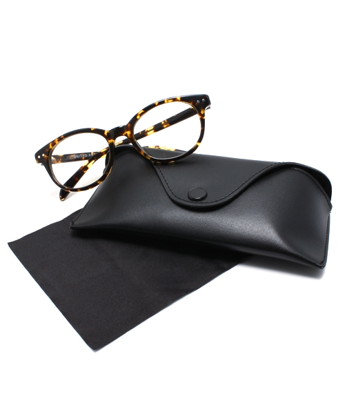 UNITED ARROWS（ユナイテッドアローズ）の「UAW ホソウェリントン CLEAR メガネ◆（メガネ・レディース・ブラック/ダークブラウン・フリー）」の4枚目の写真