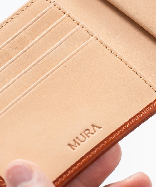 MURA(ムラ)の「イタリアン/フルグレイン レザー スキミング防止 二つ折り財布(財布・メンズ・ブラック/ダークブラウン/キャメル/ブラック系その他/ブルー系その他/ネイビー/グリーン・FREE)」の14枚目の写真