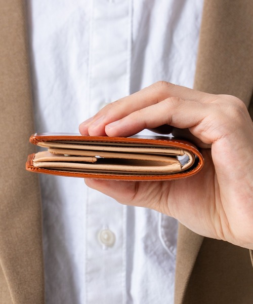 MURA(ムラ)の「イタリアン/フルグレイン レザー スキミング防止 二つ折り財布(財布・メンズ・ブラック/ダークブラウン/キャメル/ブラック系その他/ブルー系その他/ネイビー/グリーン・FREE)」の15枚目の写真