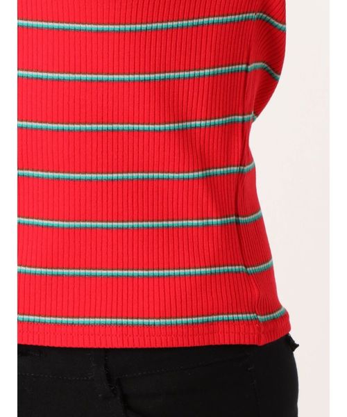 jouetie（ジュエティ）の「アシメネックT（Tシャツ/カットソー・レディース・ライトブルー/ブラック/パープル/レッド・MEDIUM）」の10枚目の写真