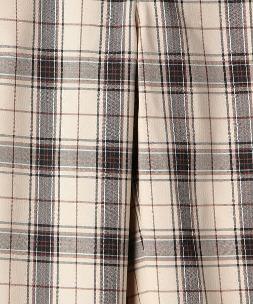 green label relaxing（グリーンレーベルリラクシング）の「ハイウエストチェックパンツ ベージュ（その他パンツ・キッズ・ベージュ・105/115/125/135）」の7枚目の写真
