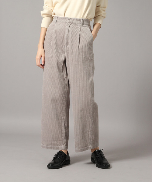 LOWRYS FARM（ローリーズファーム）の「USAコットンコーデュロイパンツ 849337（その他パンツ・レディース・アイボリー/ブラック/グレー/グリーン/ブラウン/ダークブラウン・MEDIUM/LARGE）」の4枚目の写真