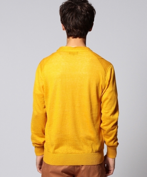 UNITED ARROWS（ユナイテッドアローズ）の「UAB カラードリネン　ハイゲージカーディガン ◆（カーディガン/ボレロ・メンズ・ロイヤルブルー/イエロー/ケリー・SMALL/X-SMALL/X-LARGE/LARGE/MEDIUM）」の7枚目の写真