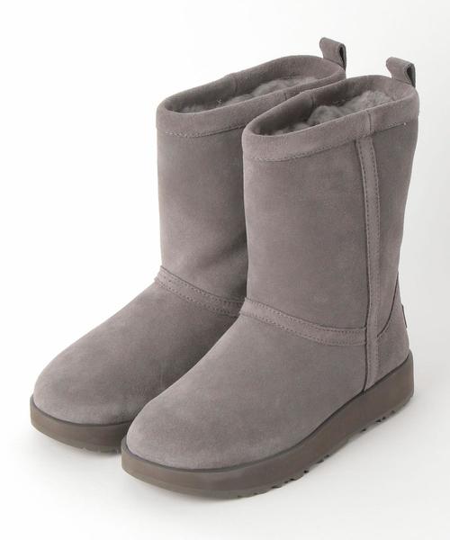 UGG（アグ）の「【WEB限定】＜UGG＞クラッシックショートブーツ ◆（ブーツ・レディース・グレー/ブラック・7/5/8/6）」の2枚目の写真