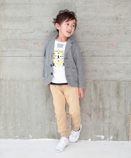 RAGMART（ラグマート）の「カットソージャケット（テーラードジャケット・キッズ・グレー/ネイビー・130cm/100cm/110cm/120cm）」の7枚目の写真