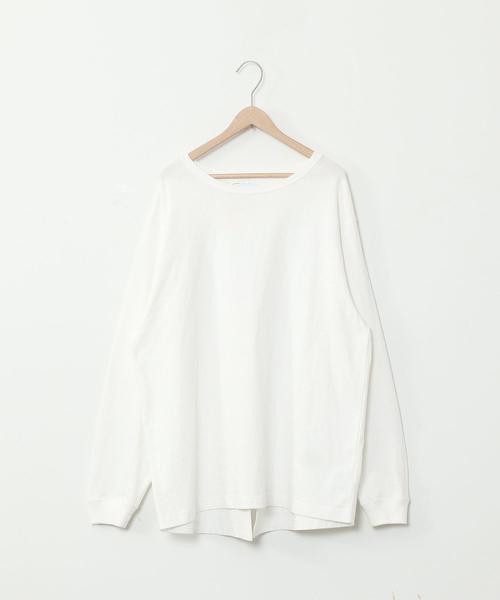 coen(コーエン)の「【WEB限定カラー】USAコットンバックスリットロングスリーブカットソー(ロングTシャツ/ロンT)(Tシャツ/カットソー・レディース・ダークグレー/パープル/ナチュラル/ブラック/オリーブ/ホワイト・FREE)」の16枚目の写真