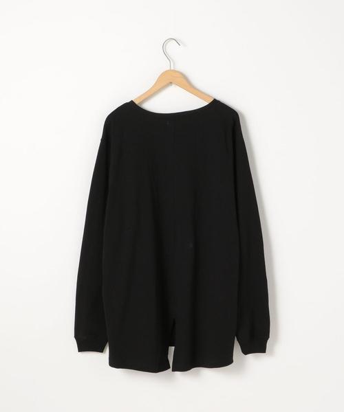 coen(コーエン)の「【WEB限定カラー】USAコットンバックスリットロングスリーブカットソー(ロングTシャツ/ロンT)(Tシャツ/カットソー・レディース・ダークグレー/パープル/ナチュラル/ブラック/オリーブ/ホワイト・FREE)」の14枚目の写真