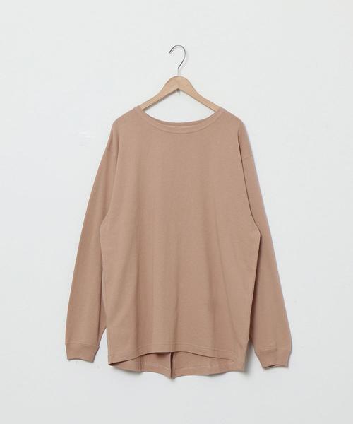 coen(コーエン)の「【WEB限定カラー】USAコットンバックスリットロングスリーブカットソー(ロングTシャツ/ロンT)(Tシャツ/カットソー・レディース・ダークグレー/パープル/ナチュラル/ブラック/オリーブ/ホワイト・FREE)」の10枚目の写真