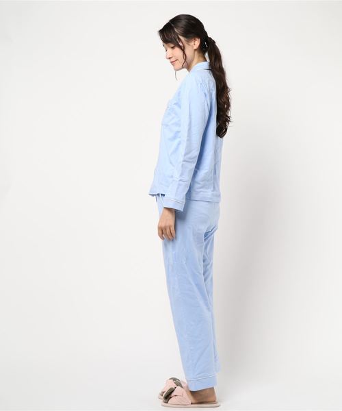 bijorie（ビジュリィ）の「裏毛パイピングパジャマ（ルームウェア/パジャマ・レディース・ブルー/アイボリー/ピンク・FREE）」の10枚目の写真
