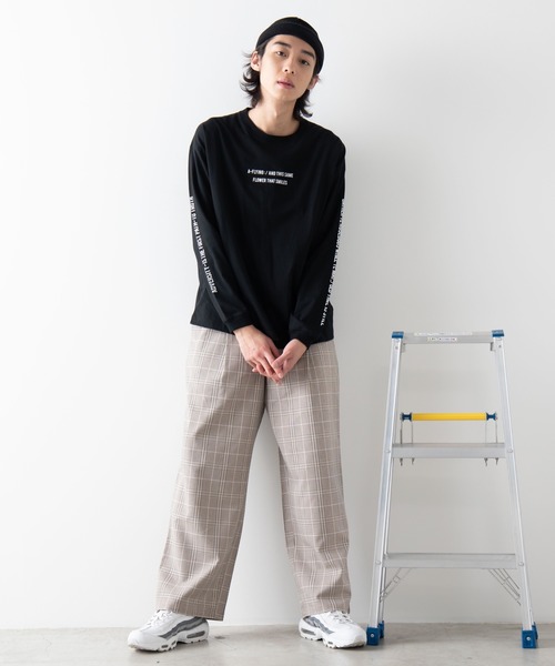 WEGO（ウィゴー）の「WEGO/シンプルスリーブロゴビッグシルエットロンT（Tシャツ/カットソー・メンズ・ブラック/イエロー系その他/ホワイト・LARGE/SMALL/MEDIUM）」の11枚目の写真