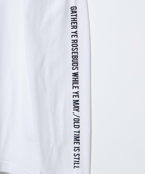 WEGO（ウィゴー）の「WEGO/シンプルスリーブロゴビッグシルエットロンT（Tシャツ/カットソー・メンズ・ブラック/イエロー系その他/ホワイト・LARGE/SMALL/MEDIUM）」の22枚目の写真