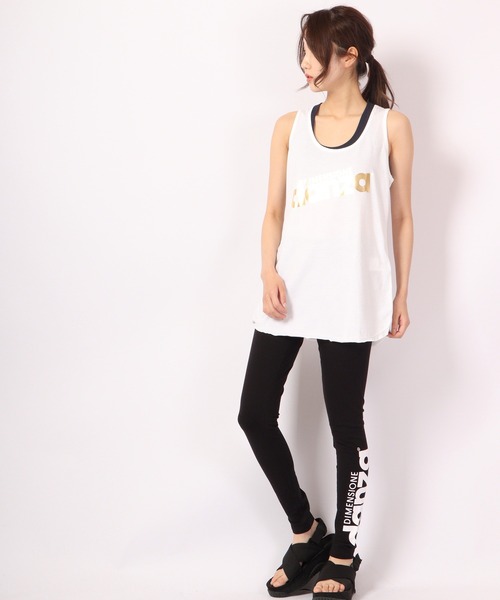 DIMENSIONE danza（ディメンシオーネ ダンツァ）の「ロゴロングレギンス（レギンス/スパッツ・レディース・ピンクベージュ/ブラック・SMALL/MEDIUM）」の7枚目の写真