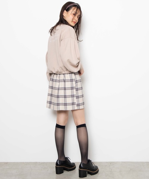 WEGO(ウィゴー)の「WEGO/ロゴドロストビッグシルエットプルオーバー(スウェット・レディース・ベージュ/アイボリー/ライトグレー・FREE)」の12枚目の写真