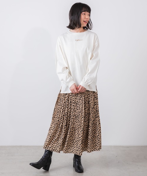 WEGO(ウィゴー)の「WEGO/ボリュームスリーブロゴロンT(Tシャツ/カットソー・レディース・ベージュ/サックスブルー/ピンク/アイボリー・FREE)」の17枚目の写真