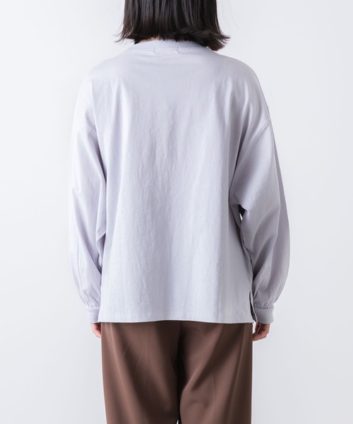 WEGO(ウィゴー)の「WEGO/ボリュームスリーブロゴロンT(Tシャツ/カットソー・レディース・ベージュ/サックスブルー/ピンク/アイボリー・FREE)」の18枚目の写真