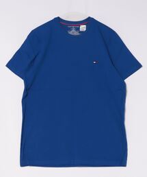 何枚あっても重宝する!ペアコーデにもピッタリ!大きめのサイジング【TOMMY HILFIGER】CORE FLAG CREW NECK TEE 09T3139 ワンポイント刺繍TEEシャツ ベーシッククルーネック半袖Tシャツ ビッグシルエット