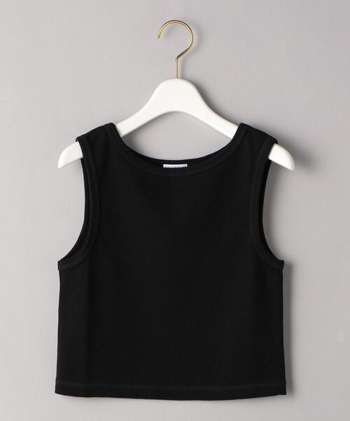 BEAUTY&YOUTH UNITED ARROWS（ビューティーアンドユースユナイテッドアローズ）の「BY コットンテレコクロップドノースリーブカットソー ◆（Tシャツ/カットソー・レディース・ベージュ/ブラック/オレンジ系その他・FREE）」の9枚目の写真