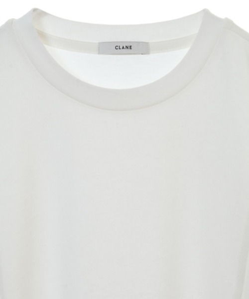 CLANE（クラネ）の「T-LINE BIG TOPS（Tシャツ/カットソー・レディース・ホワイト/ブラック/ベージュ・1/2）」の8枚目の写真