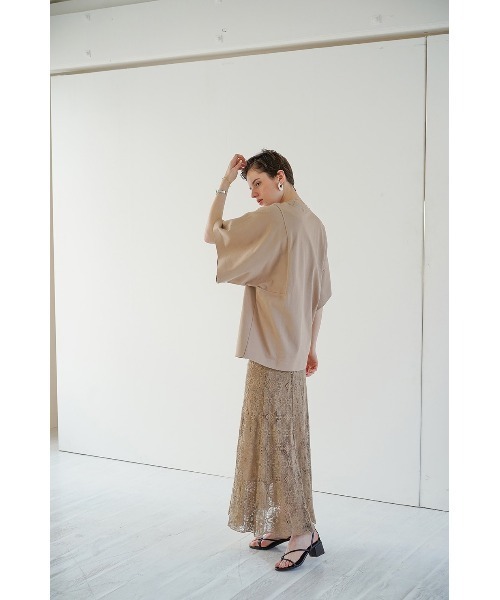 CLANE（クラネ）の「T-LINE BIG TOPS（Tシャツ/カットソー・レディース・ホワイト/ブラック/ベージュ・1/2）」の20枚目の写真