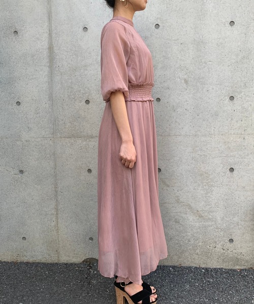 FUN.TRINITY(ファン トリニティー)の「シースルーワンピース(ワンピース・レディース・ブラック/グレー/ピンク/ブルー・M)」の9枚目の写真