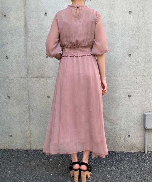 FUN.TRINITY(ファン トリニティー)の「シースルーワンピース(ワンピース・レディース・ブラック/グレー/ピンク/ブルー・M)」の8枚目の写真