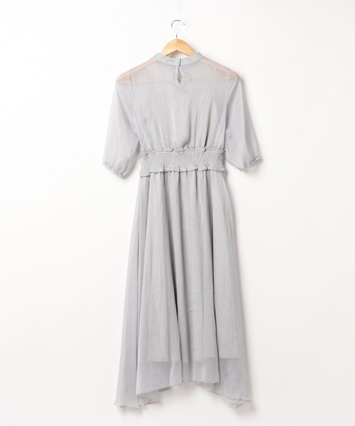 FUN.TRINITY(ファン トリニティー)の「シースルーワンピース(ワンピース・レディース・ブラック/グレー/ピンク/ブルー・M)」の5枚目の写真