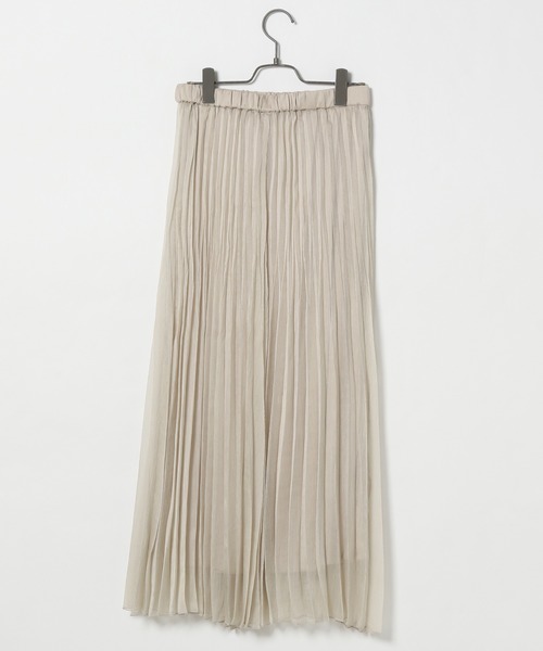 BAYFLOW（ベイフロー）の「シアープリーツスカート（スカート・レディース・アイボリー/ブルー/ブラウン/ライトグリーン・MEDIUM/SMALL）」の17枚目の写真