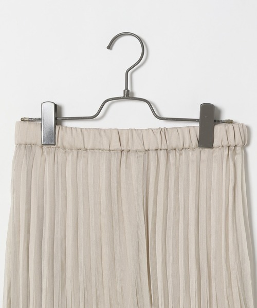 BAYFLOW（ベイフロー）の「シアープリーツスカート（スカート・レディース・アイボリー/ブルー/ブラウン/ライトグリーン・MEDIUM/SMALL）」の22枚目の写真