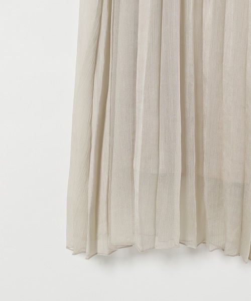 BAYFLOW（ベイフロー）の「シアープリーツスカート（スカート・レディース・アイボリー/ブルー/ブラウン/ライトグリーン・MEDIUM/SMALL）」の16枚目の写真