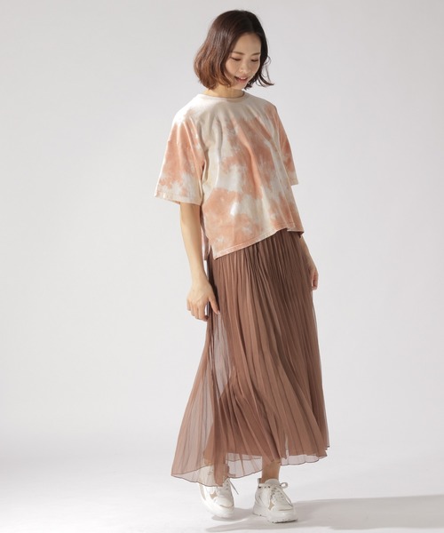 BAYFLOW（ベイフロー）の「シアープリーツスカート（スカート・レディース・アイボリー/ブルー/ブラウン/ライトグリーン・MEDIUM/SMALL）」の9枚目の写真