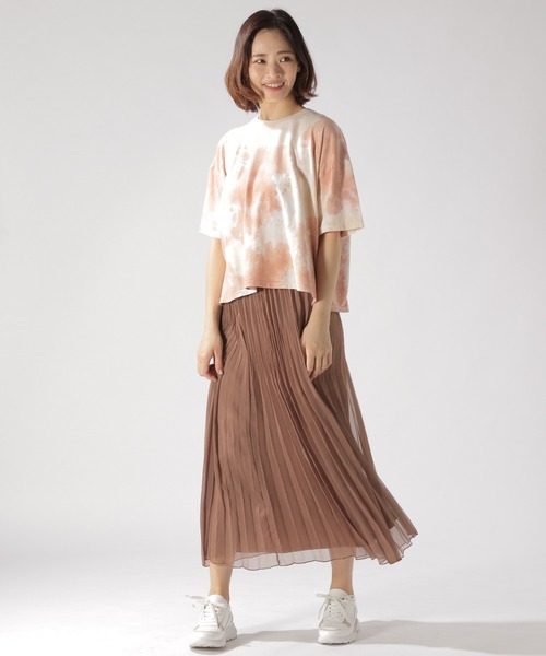 BAYFLOW（ベイフロー）の「シアープリーツスカート（スカート・レディース・アイボリー/ブルー/ブラウン/ライトグリーン・MEDIUM/SMALL）」の8枚目の写真