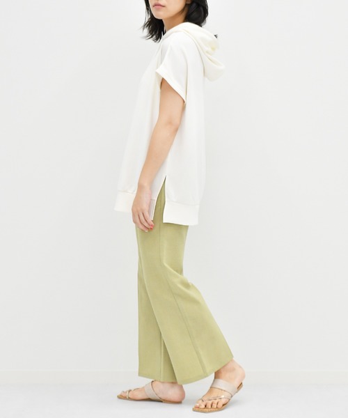 Ambre Neige(アンブルネージュ)の「フレンチスリーブパーカー/パウダリーパーカー/【WEB/EC限定商品】(パーカー・レディース・カーキ/サックスブルー/オフホワイト・FREE)」の10枚目の写真