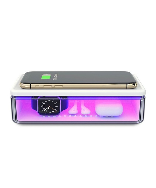 a.depeche（アデペシュ）の「【CoCo:LO】UV殺菌除菌ボックスワイヤレスチャージャー  充電器  ウイルス対策（生活家電・レディース・ホワイト・FREE）」の5枚目の写真