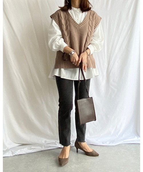 She's Closet（シーズクローゼット）の「スタンドカラー長袖