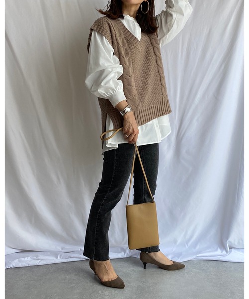 She's Closet（シーズクローゼット）の「スタンドカラー長袖