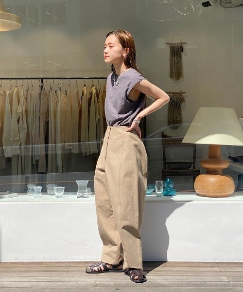 todayful Studiodoe コラボ タンクトップ　セージ 新品】TODAYFUL ×Studiodoe コラボ タンクトップ セージ
