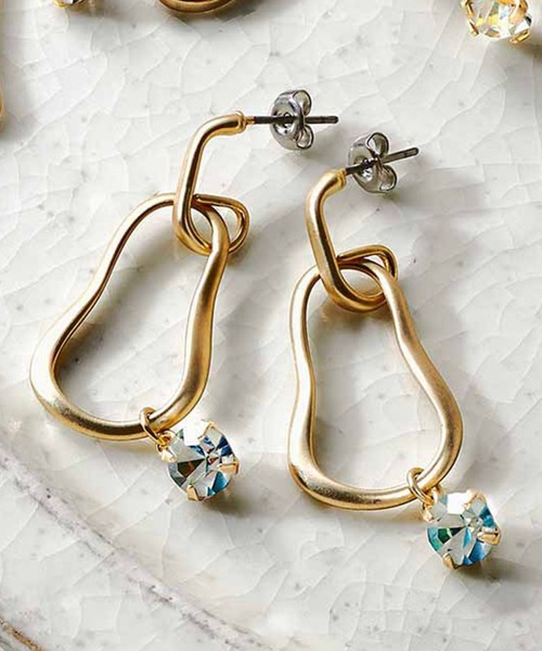 IEDIT（イディット）の「ＩＥＤＩＴ　デットストックガラスのイヤアクセサリー（ピアス（両耳用）・レディース・その他1/その他2/その他3・1/2）」の2枚目の写真