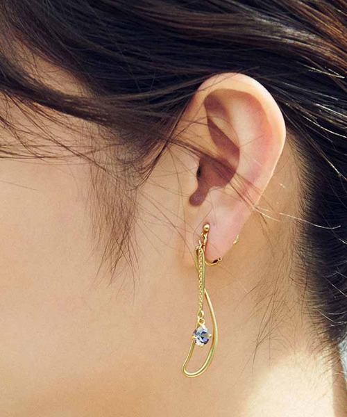 IEDIT（イディット）の「ＩＥＤＩＴ　デットストックガラスのイヤアクセサリー（ピアス（両耳用）・レディース・その他1/その他2/その他3・1/2）」の5枚目の写真