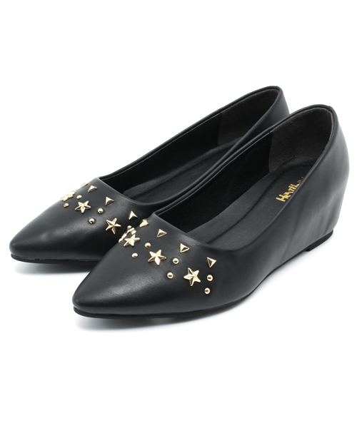 Heather(ヘザー)の「ポインテッドパンプス 552309(パンプス・レディース・ブラック/グレー系その他・LARGE/MEDIUM)」の1枚目の写真