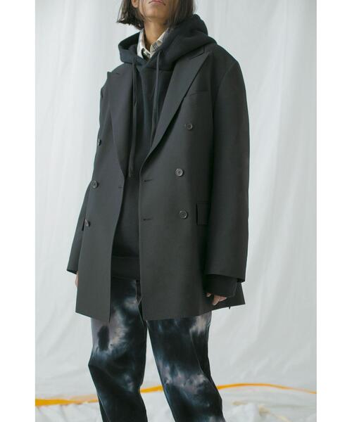 MONKEY TIME（モンキータイム）の「＜monkey time＞ TW TWILL DOUBLE BREASTED JACKET blk/ジャケット（テーラードジャケット・メンズ・ブラック・L/S/M）」の3枚目の写真