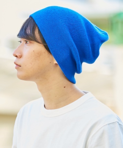 CASTANO（カスターノ）の「【CASTANO】CA COOLMAXR ROLL BEANIE/（ニットキャップ/ビーニー・メンズ・サーモンピンク/ベージュ/ダークグリーン/ブラック/ライトグレー/ネイビー/イエロー・57~59cm）」の5枚目の写真