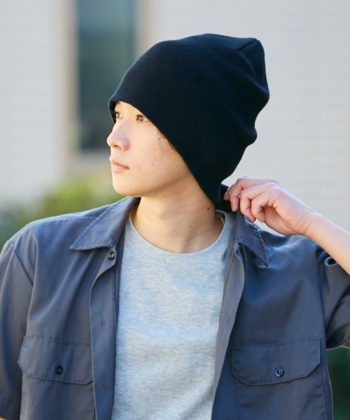CASTANO（カスターノ）の「【CASTANO】CA COOLMAXR ROLL BEANIE/（ニットキャップ/ビーニー・メンズ・サーモンピンク/ベージュ/ダークグリーン/ブラック/ライトグレー/ネイビー/イエロー・57~59cm）」の12枚目の写真