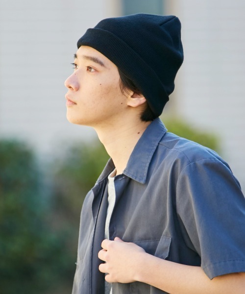 CASTANO（カスターノ）の「【CASTANO】CA COOLMAXR ROLL BEANIE/（ニットキャップ/ビーニー・メンズ・サーモンピンク/ベージュ/ダークグリーン/ブラック/ライトグレー/ネイビー/イエロー・57~59cm）」の13枚目の写真