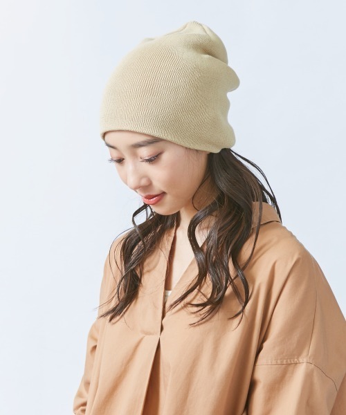 CASTANO（カスターノ）の「【CASTANO】CA COOLMAXR ROLL BEANIE/（ニットキャップ/ビーニー・メンズ・サーモンピンク/ベージュ/ダークグリーン/ブラック/ライトグレー/ネイビー/イエロー・57~59cm）」の18枚目の写真