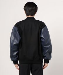 MANASTASH◆ミリタリーアワードジャケット/スタジャン/XL/ウール/ブルゾン/7112047 ＭＡＮＡＳＴＡＳＨ × ＳＫＯＯＫＵＭ／マナスタッシュ