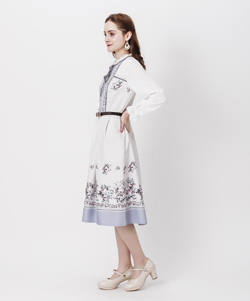 axes femme（アクシーズファム）の「ローズブーケ柄ワンピース（ワンピース・レディース・ピンク/ラベンダー/ブラック・MEDIUM）」の15枚目の写真
